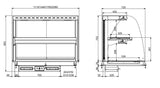 Nedfellbar buet oppvarmet keramisk display – svart 4/1
