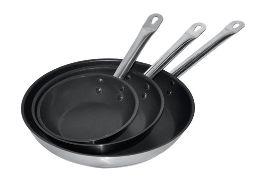 Stekepanne rustfritt stål med slippbelegg Ø32 4L
