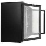 BACKBAR COOLER 2 GLASSDØRER SORT