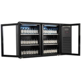 BACKBAR COOLER 2 GLASSDØRER SORT