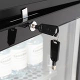BACKBAR COOLER 2 GLASSDØRER SORT