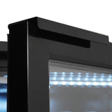 BACKBAR COOLER 2 GLASSDØRER SORT
