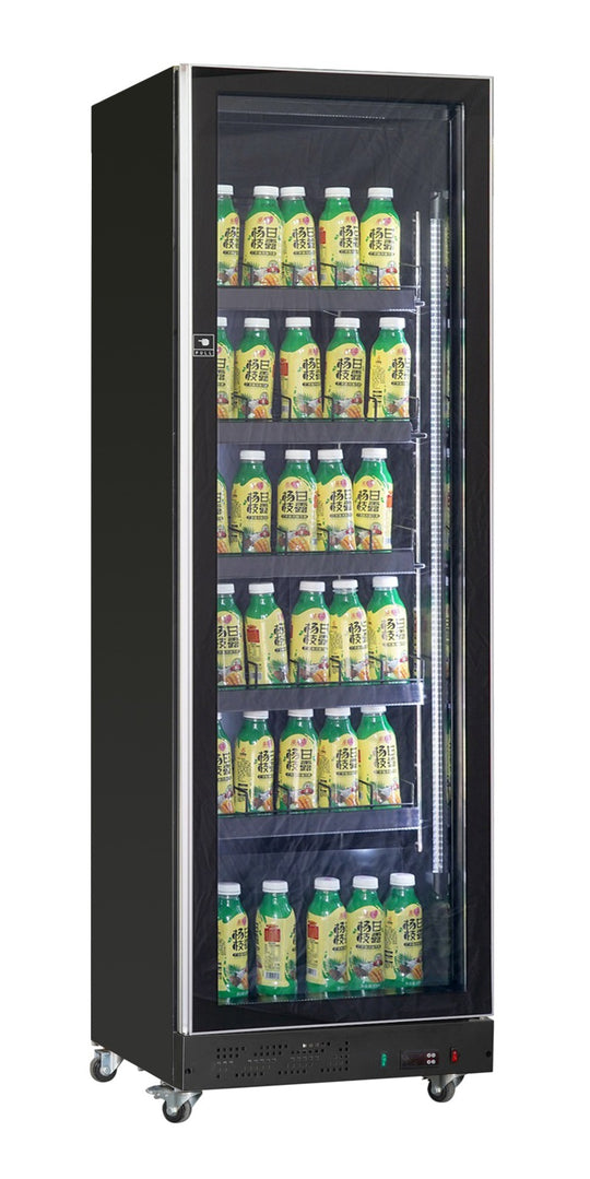 Kjøleskap 1 glassdør svart