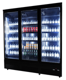 Kjøleskap 3 glassdører svart CEB-1600R BL