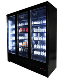 Kjøleskap 3 glassdører svart CEB-1600R BL
