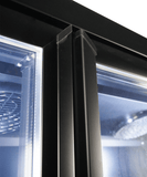 Kjøleskap 3 glassdører svart CEB-1600R BL