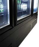 Kjøleskap 3 glassdører svart CEB-1600R BL
