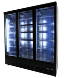 Kjøleskap 3 glassdører svart CEB-1600R BL