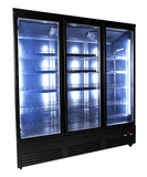 Kjøleskap 3 glassdører svart CEB-1600R BL