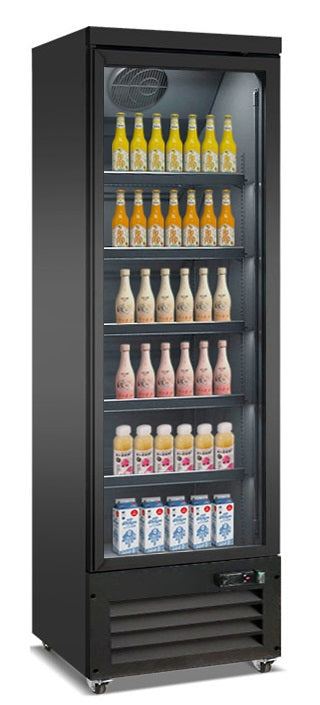 Kjøleskap 1 glassdør svart CEB-500R BL