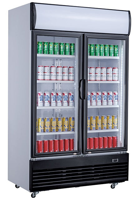 Kjøleskap 2 glassdører 800L