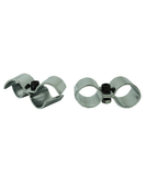 Sett med 2 stolpeklemmer krom for 7530.0005–0010–0015–0020