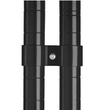 Sett med 2 stolpeklemmer svart for 7530.0025–0030–0035–0040