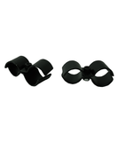 Sett med 2 stolpeklemmer svart for 7530.0025–0030–0035–0040