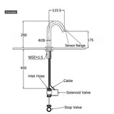 Kran med sensor