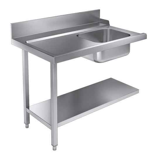 Tilknytningsbenk med underhylle 1200 - (for 7280.0045 - 0046)