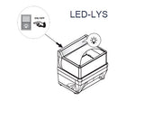 Kjøle / fryseøy-kjøl/frysedisk med LED Action 70 - Switchable
