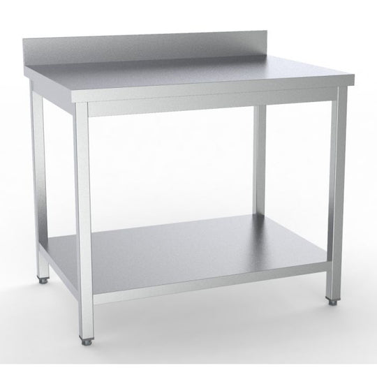 Arbeidsbord med underhylle og oppkant -700