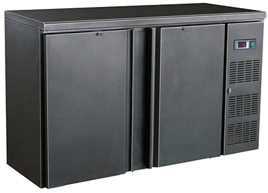 Barcooler 350L svart 2 dører