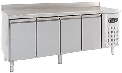 Kjølebenk oppkant 4 dører 2230x700x850/950