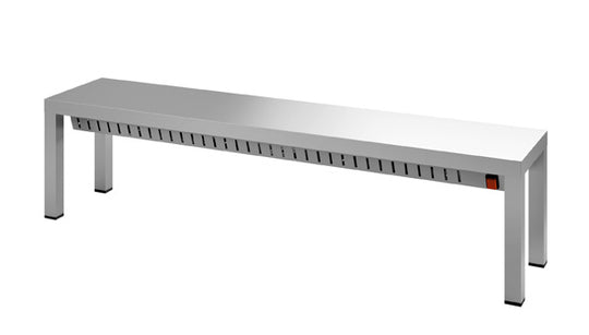 Overhylle m/ varmeelement og 1 hylleplan