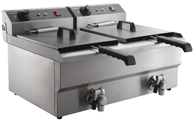 Frityr elektrisk 2X8L