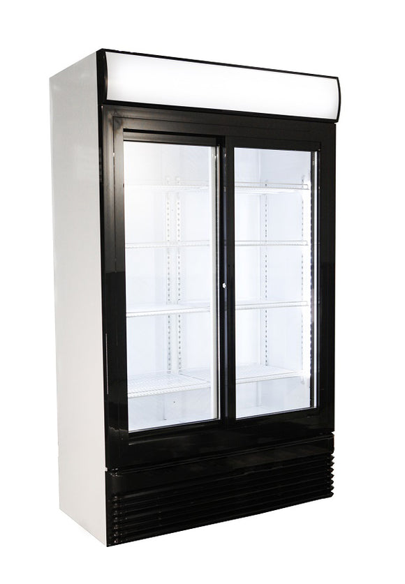 Kjøleskap 750L m/ skyvedør i glass