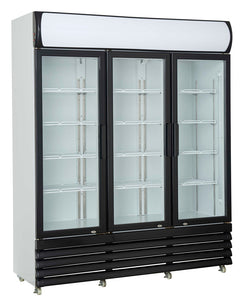 Kjøleskap 1065L m/ glassdør