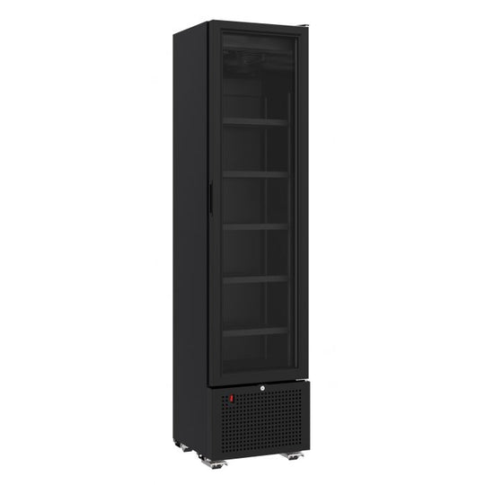 Kjøleskap glassdør 221L - Svart