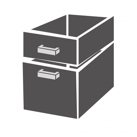 Skuffesett 2/3 Monoblock myk lukking