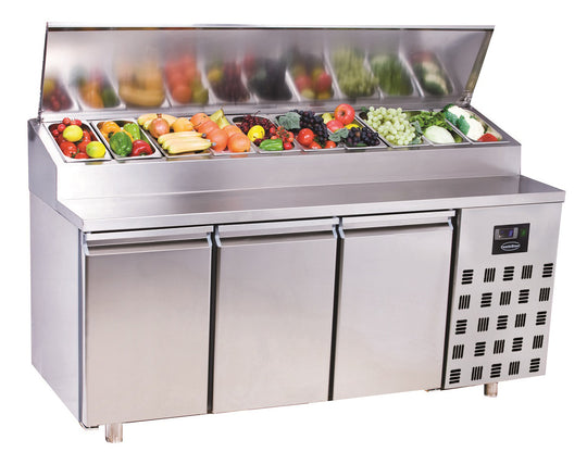 PRO Saladette 3 dører 10x1/3GN