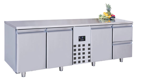 Kjølebenk 3 dører 2 skuffer 2370x800x10504