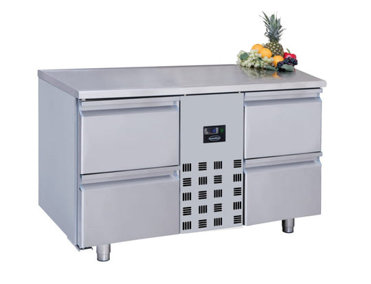 Kjølebenk 4 skuffer 1400x800x1050