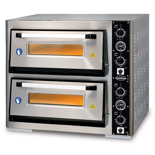 Elektrisk pizzaovn dobbelt 2 x 4