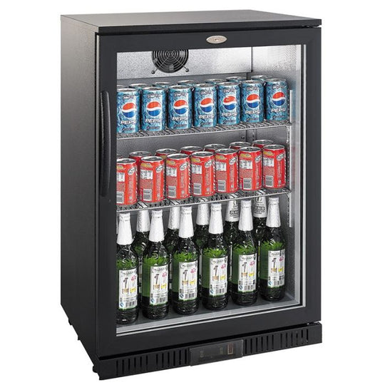 Backbar cooler svart 128 L 1 dør