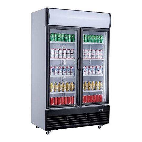 Kjøleskap 2 glassdører 1000L
