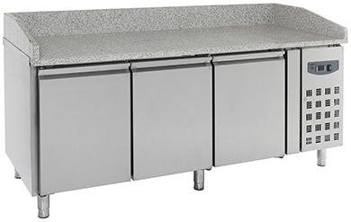 Pizzabenk / kjølebenk 3 dører 2025x800x1000