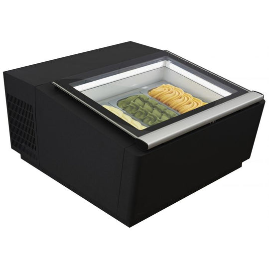 Iskrem display benkeplatemodell; Bak betjening
