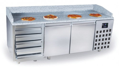 Pizzabenk/kjøl 2 dører 5 skuffer